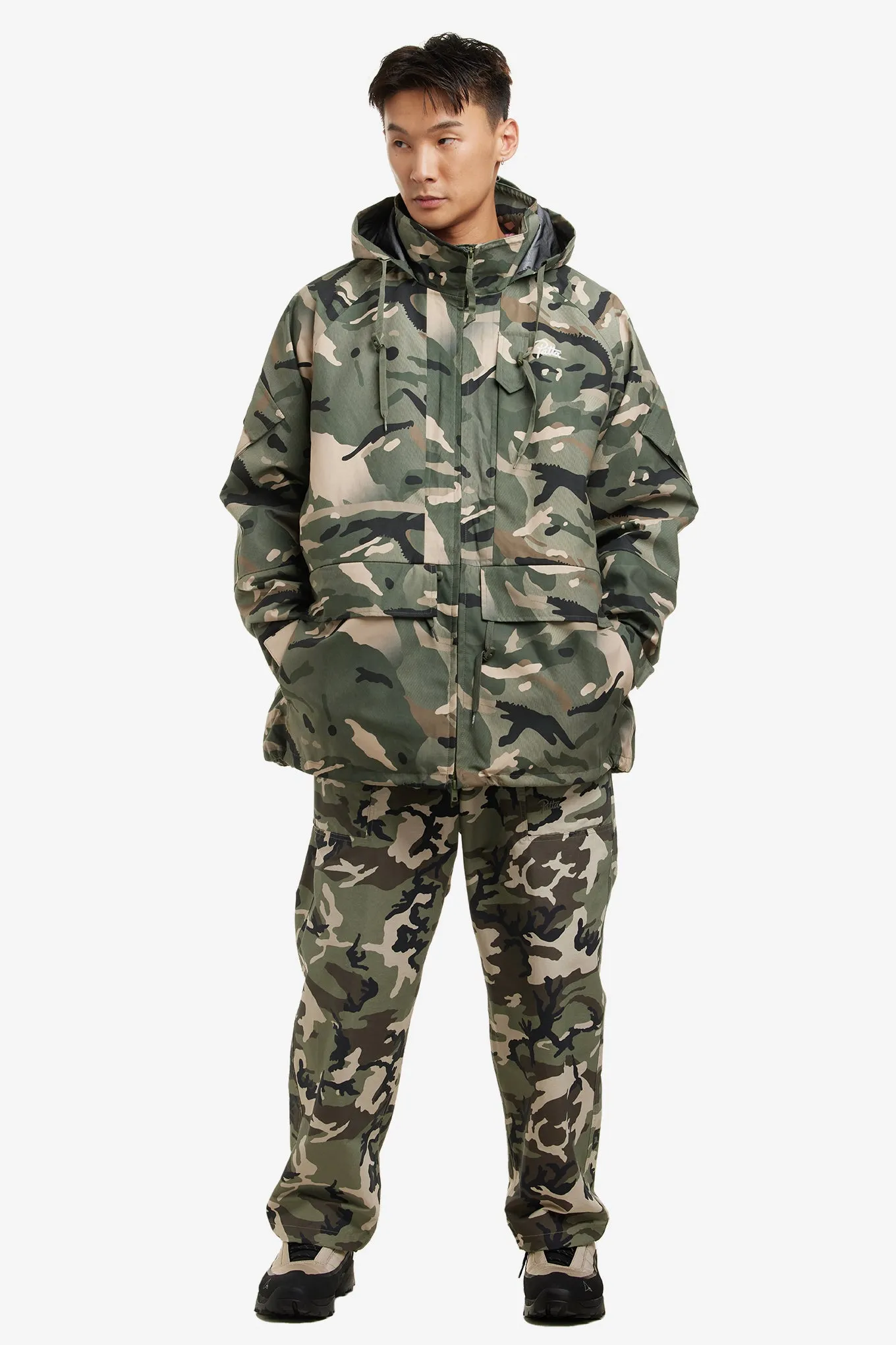 SPRAY CAMO NYLON TACTICAL PARKA