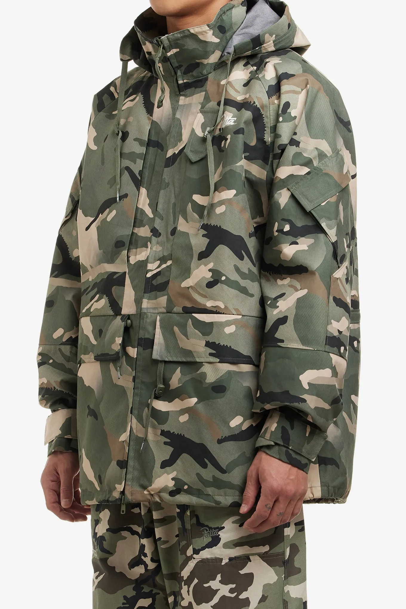 SPRAY CAMO NYLON TACTICAL PARKA