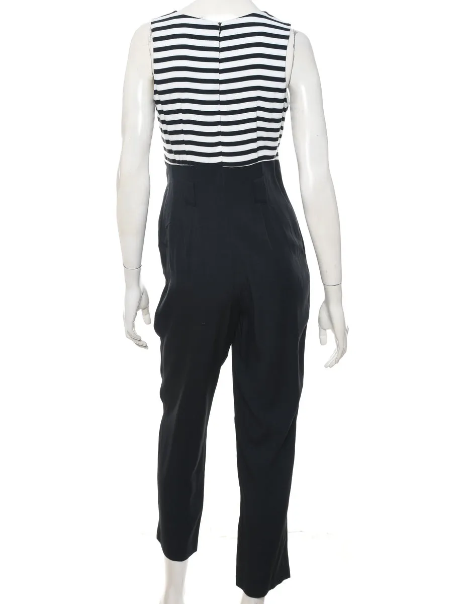 Striped Jumpsuit - M