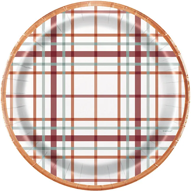 Thanksgiving Elegant Paper Plates 9" | 8 ct