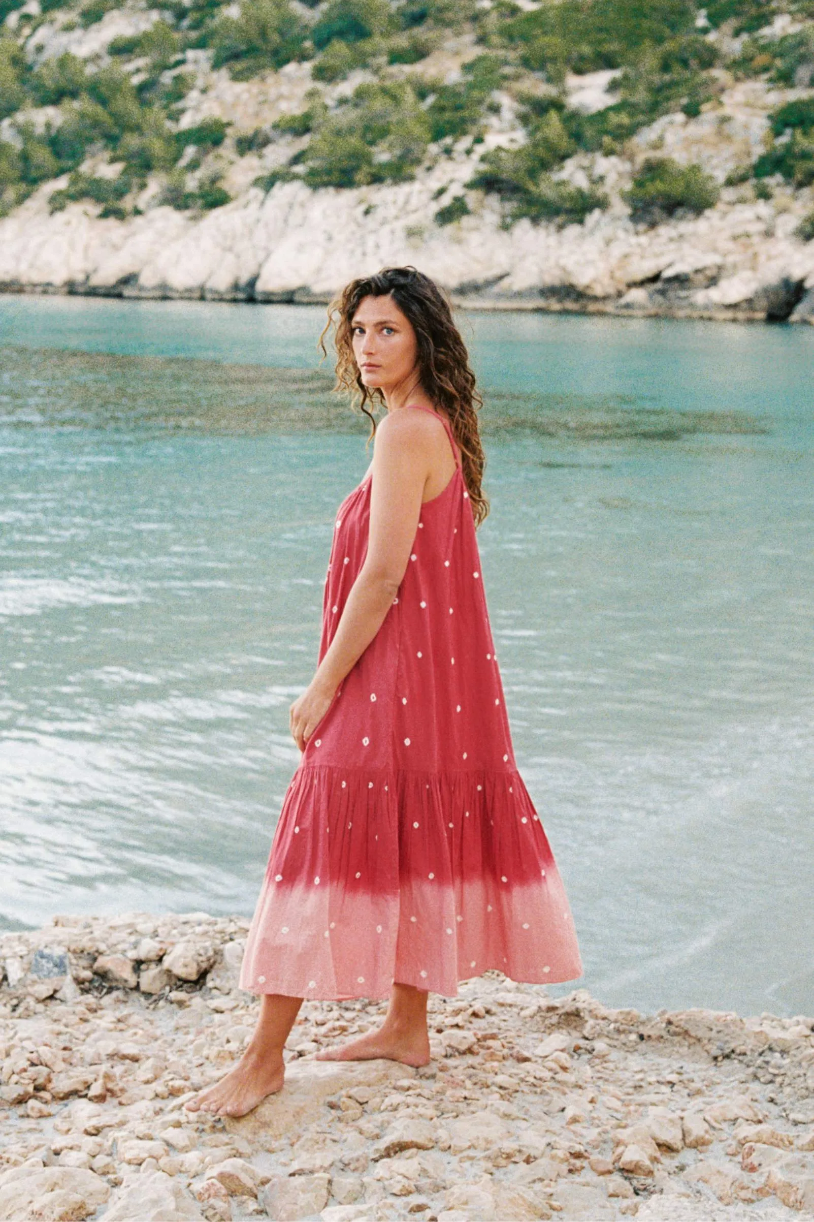 The Acacia Dress | Wine Shibori