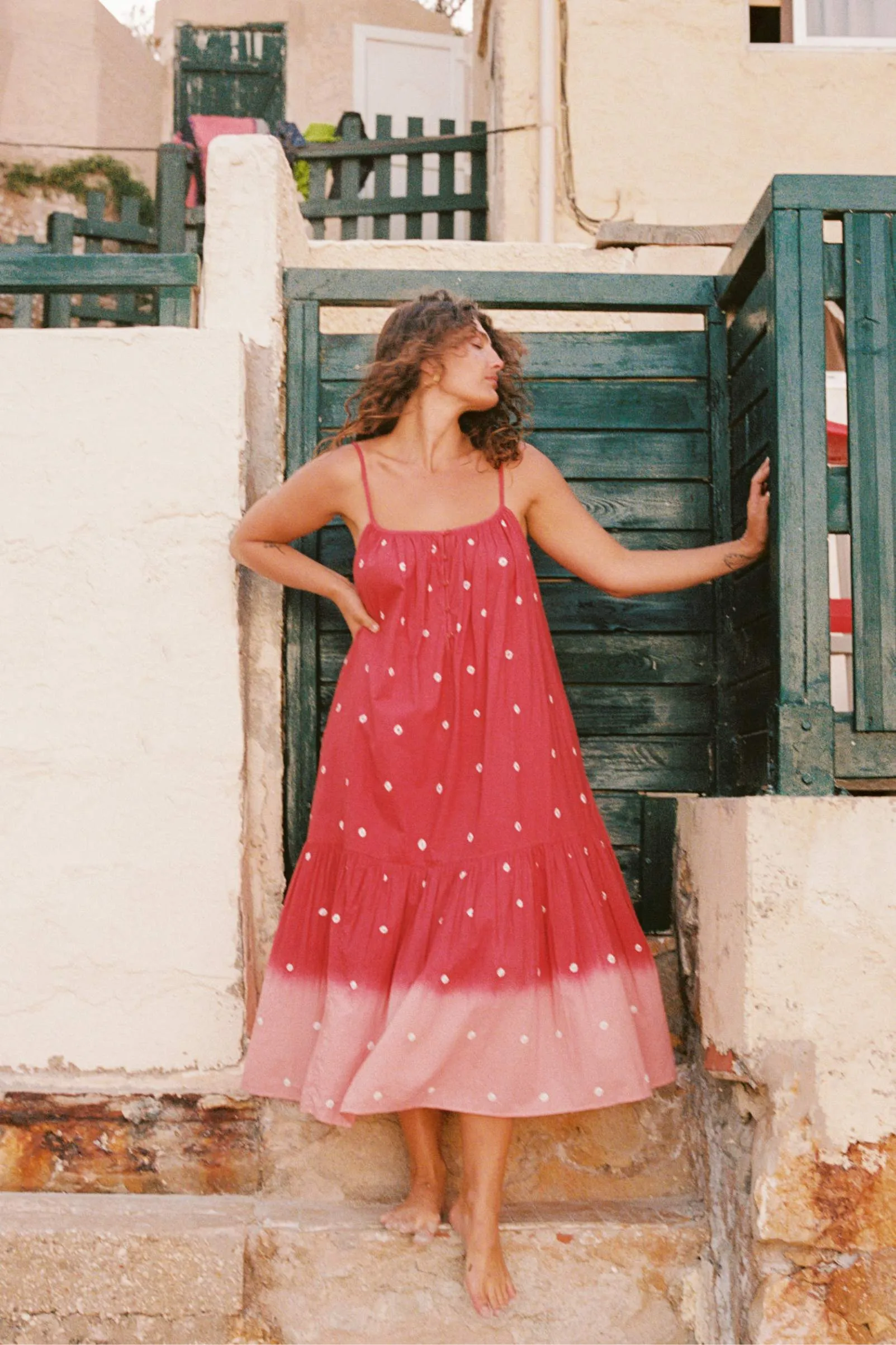 The Acacia Dress | Wine Shibori