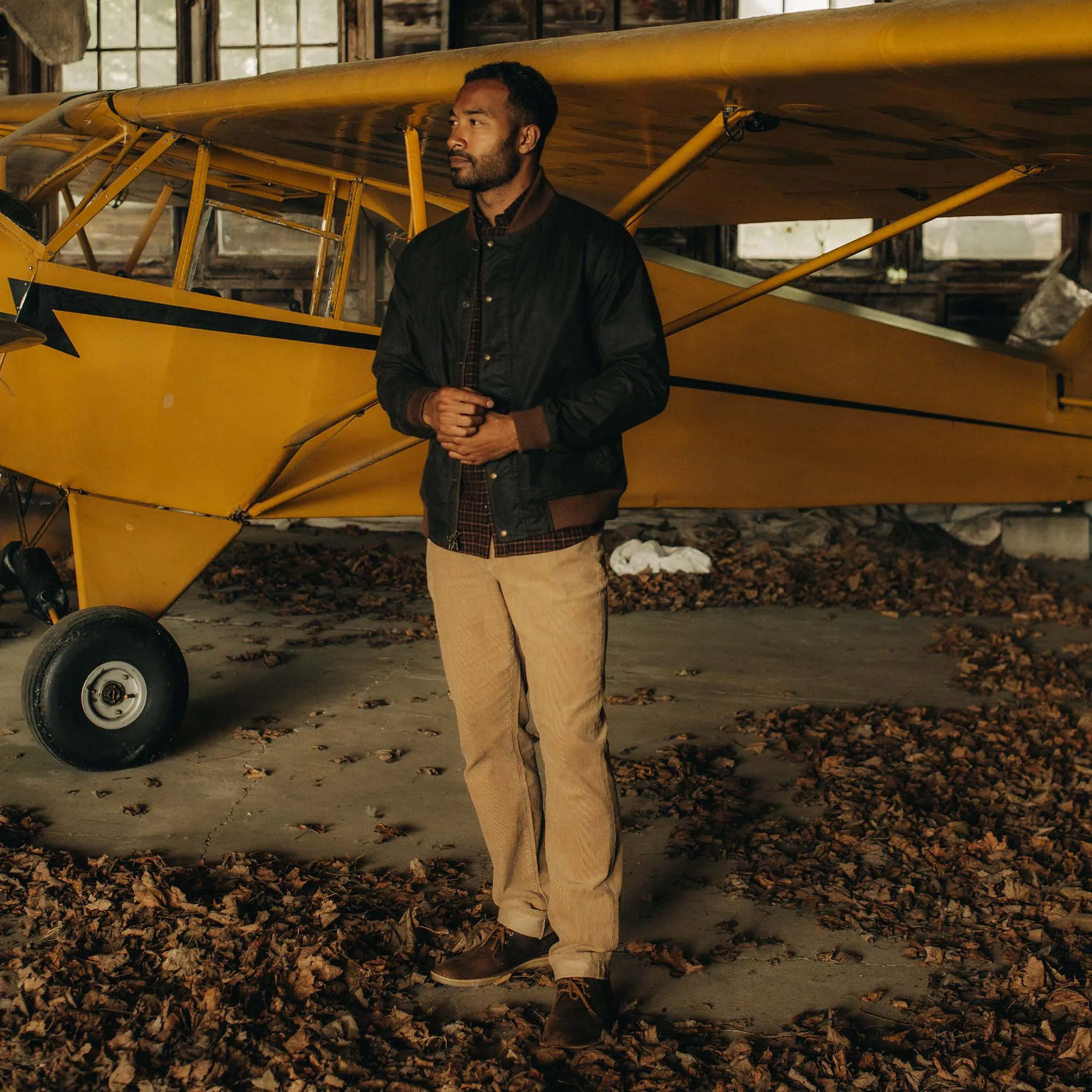 The Bomber Jacket in Bark EverWax