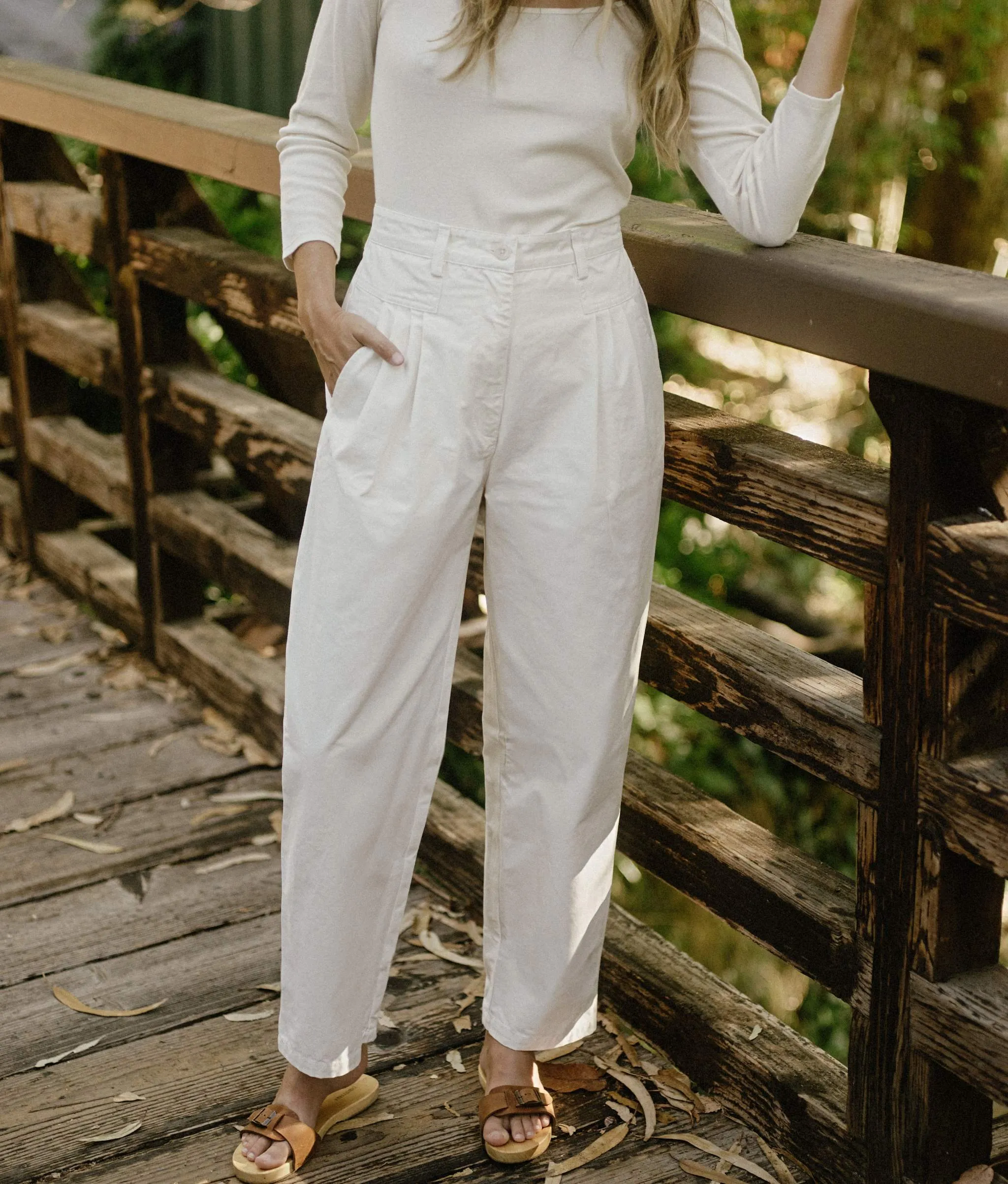 The Judene Pant | Ivory