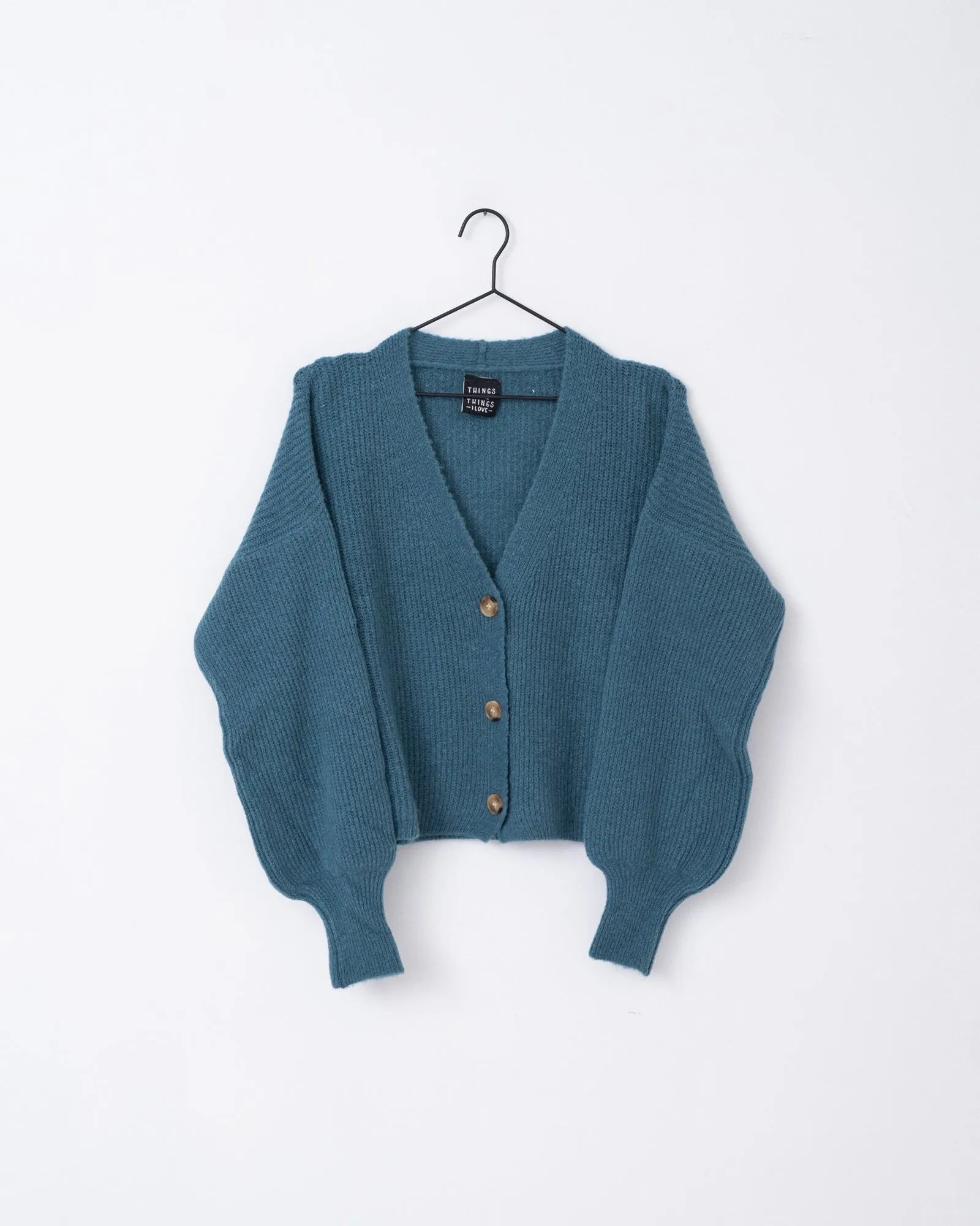 TILTIL Layla Cardigan Petrol One Size