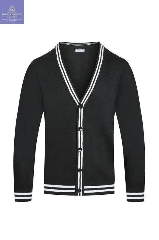 TWO STRIPE CARDIGAN