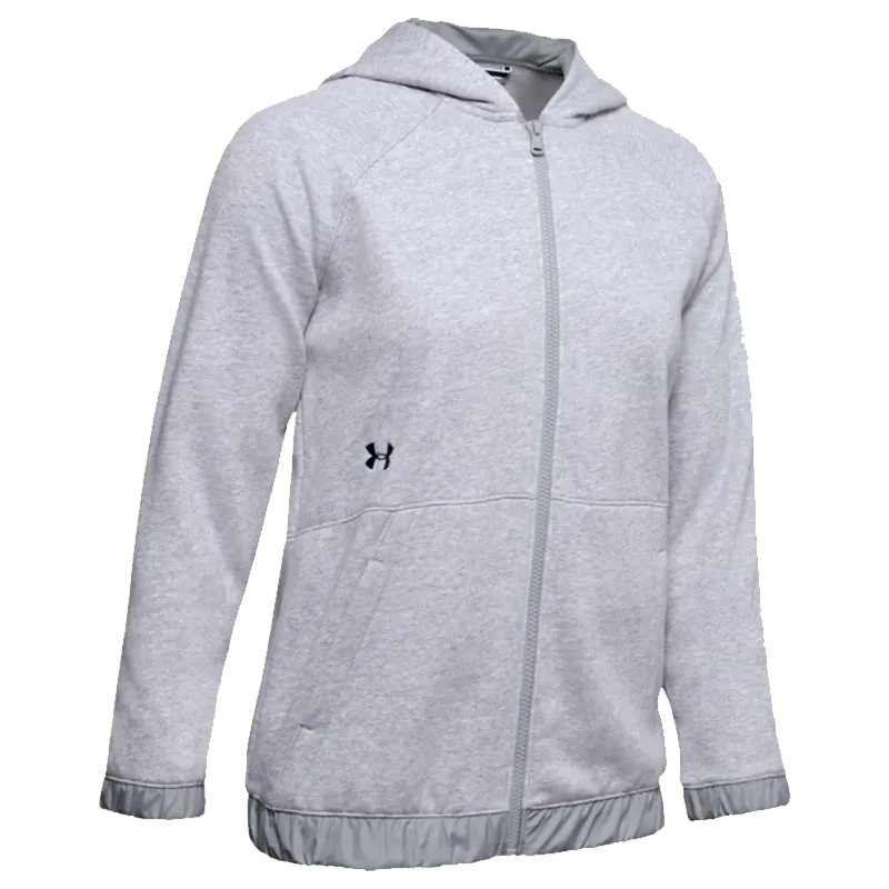 UA Women's Hustle Fleece Full-Zip Hoodie