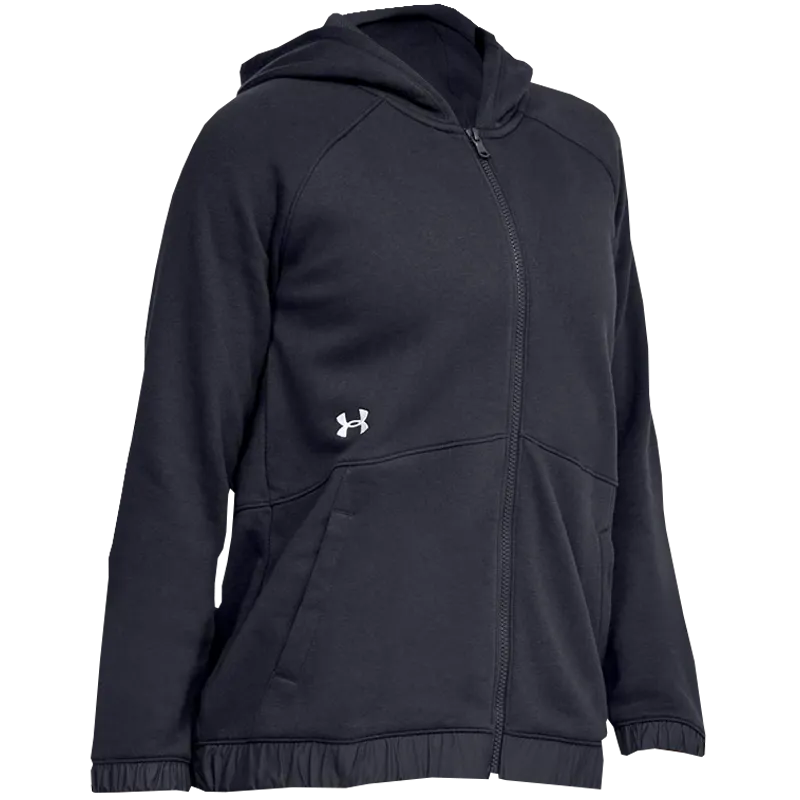 UA Women's Hustle Fleece Full-Zip Hoodie