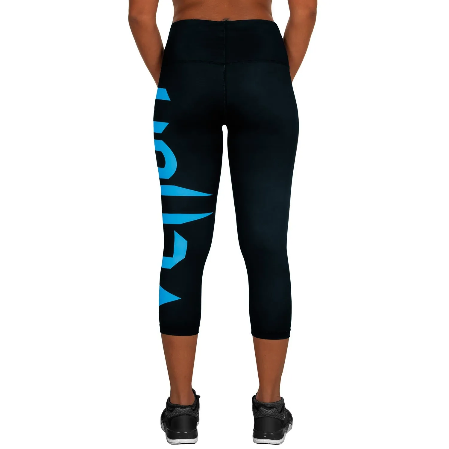 Venum Giant Cropped Leggings - Black/Cyan