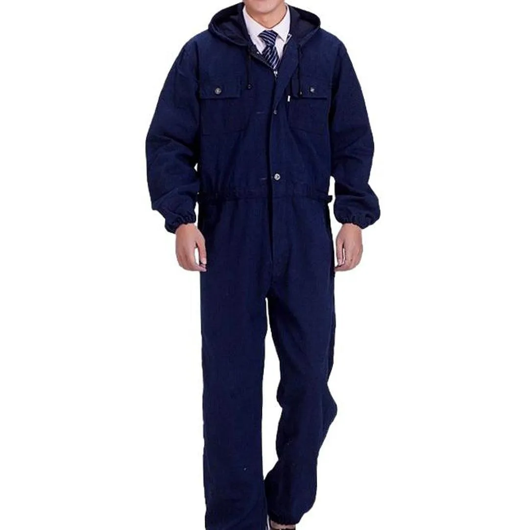 Workwear navy men's denim overall