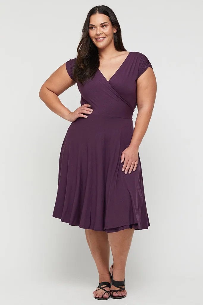 Wrap Dress - Plum