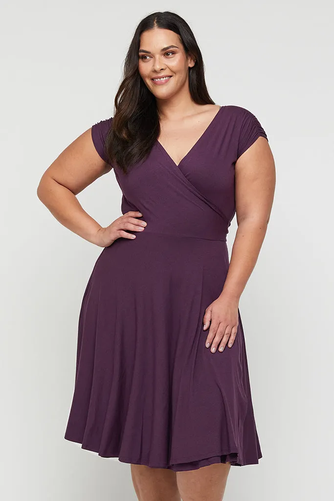 Wrap Dress - Plum